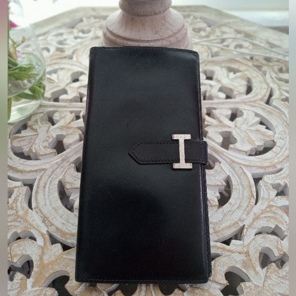 Hermes Handbags - Hermes Bearn Calfskin Leather Wallet - 100% Authentic